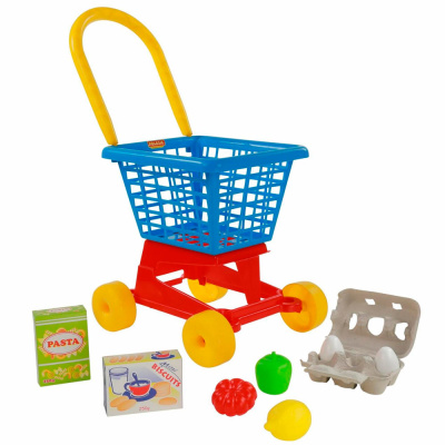 Тележка для покупок с продуктами Supermarket Полесье 67890